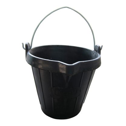 10L. Rubber emmer met tuit. - Image 2